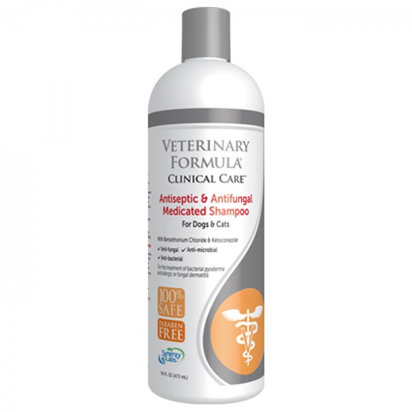 VFCC Leczniczy szampon antyseptyczny i przeciwgrzybiczy dla psów i kotów 473 ml