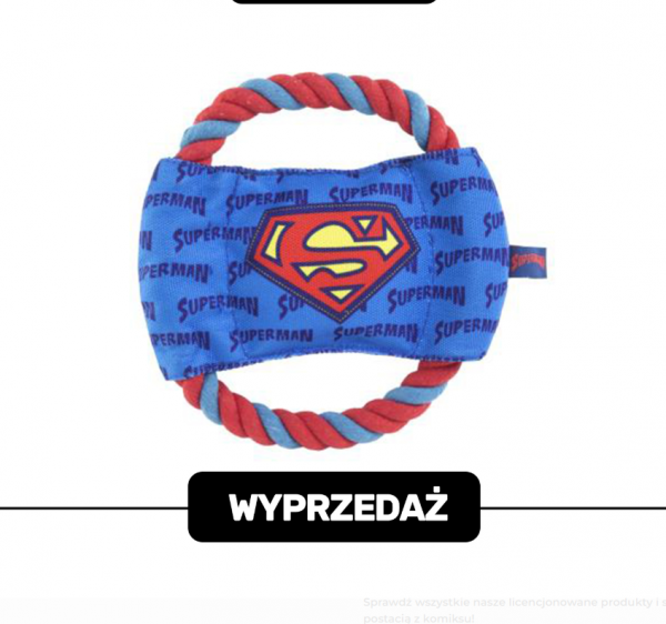Szarpak sznur Superman 15 cm - WYPRZEDAŻ -50%