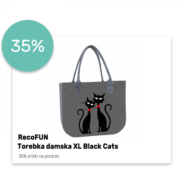 Torebka damska XL Black Cats