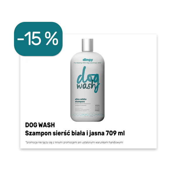 - 15% - Dog Wash Szampon Sierść Biała i Jasna 709 ml