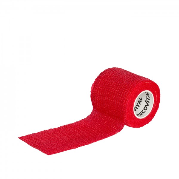 Bandaż kohezyjny czerwony 5 cm x 4,5 m 
