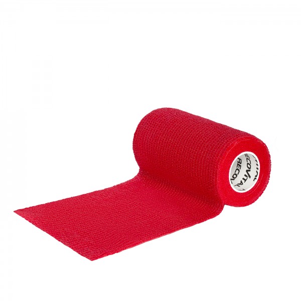 Bandaż kohezyjny czerwony 10 cm x 4,5 m 