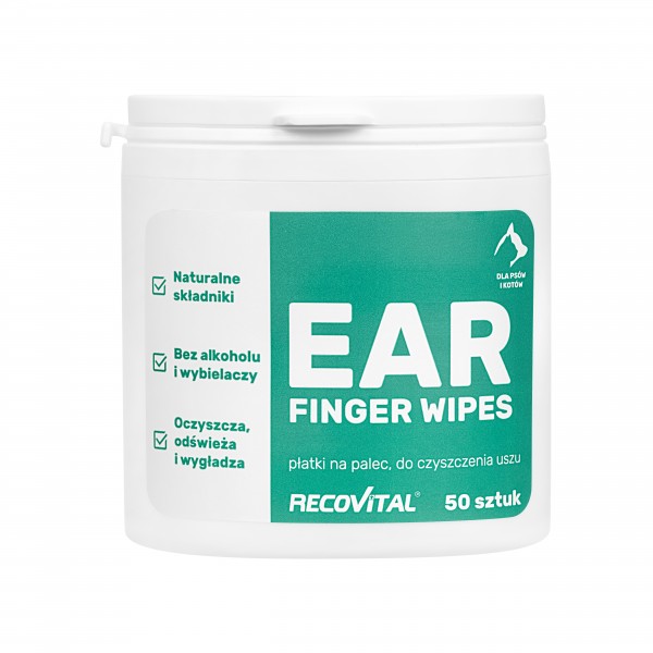 Recovital Ear Finger Wipes - płatki do uszu 50 szt.